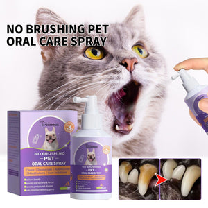 Pet Dental Spray for Dogs and Cats Breath Freshener Odor Remover Oral Cleaner