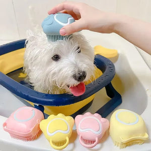 Multifunctional Silicone Pet Bath Brush For Dogs and Cats