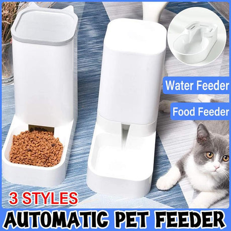 Pet Automatic Food Feeder + Water Feeder