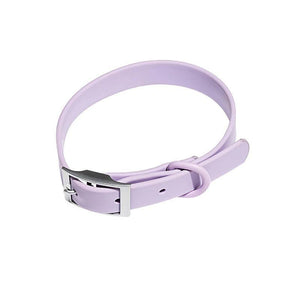 PVC Waterproof Dog Collar Designer Dog Collars Purple