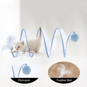 Durable Cat Toy Bundle with Collapsible Tunnel