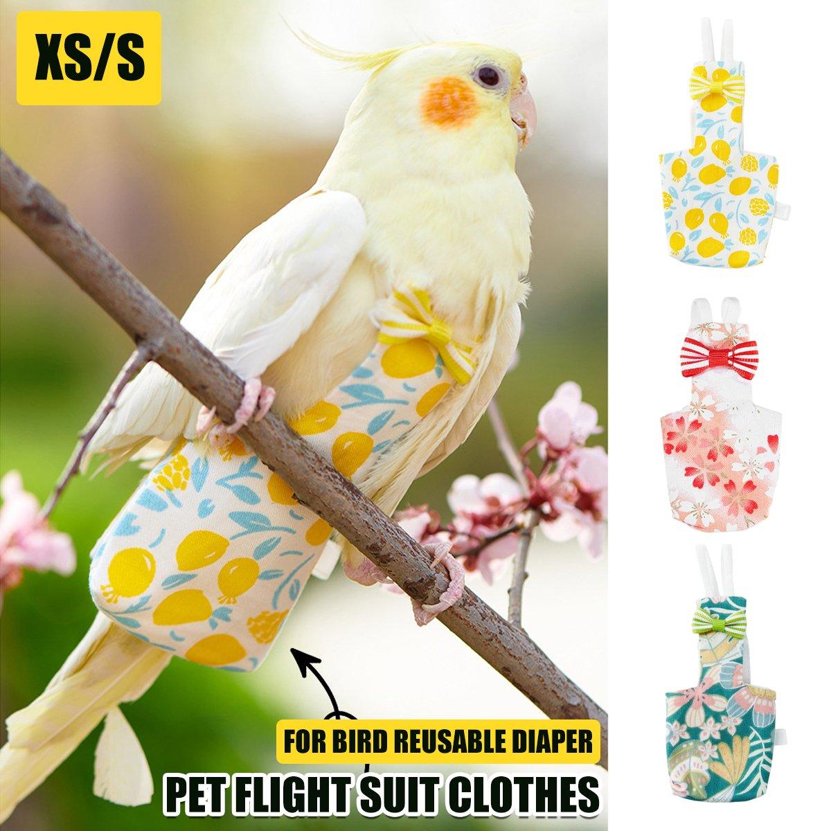 Adjustable Parrot Diaper Bird Flight Suit