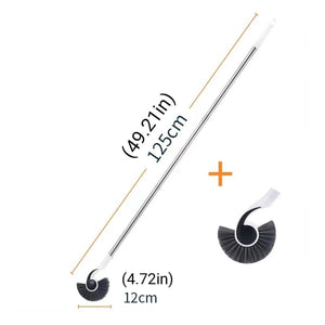 Fish Tank Conch Brush - 125cm Long Handle Aquarium Cleaner for Corners & Seams