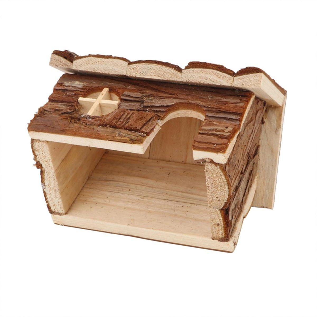 Natural Wood Hamster House S/L