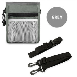 Dog Training Treat Pouch Black/Grey