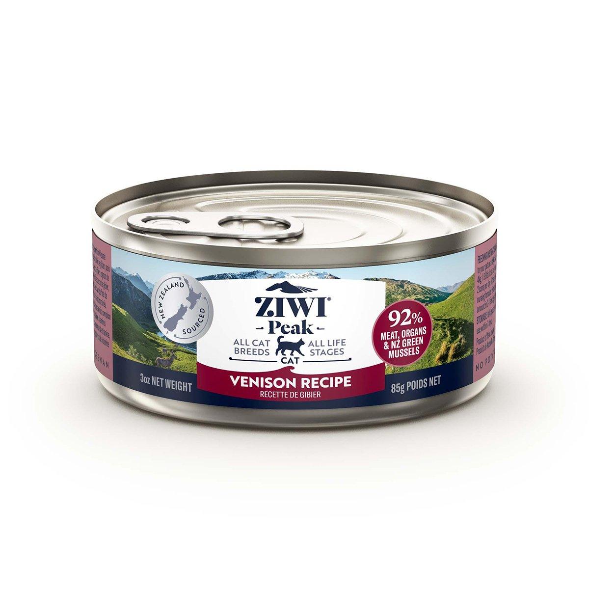 ZIWI Peak Cat Can Venison | Best Wet Cat Food Australia | 85g,185g