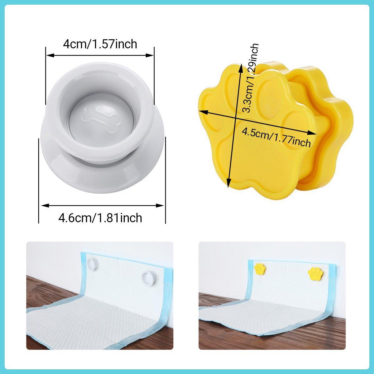 2pcs Dog Pee Pad Holder Wall-Mounted Pet Urine Pad Grip with Strong Adhesive Magnets