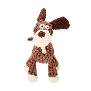 Interactive Plush Animal-Shaped Toy Durable Pet Chew and Play Supplies for Dogs