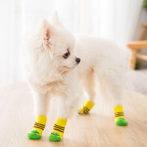 Dog Socks Non-Slip Grip Slip Anti-Skid S M L - Puppy Cat Pet Shoes Slippers