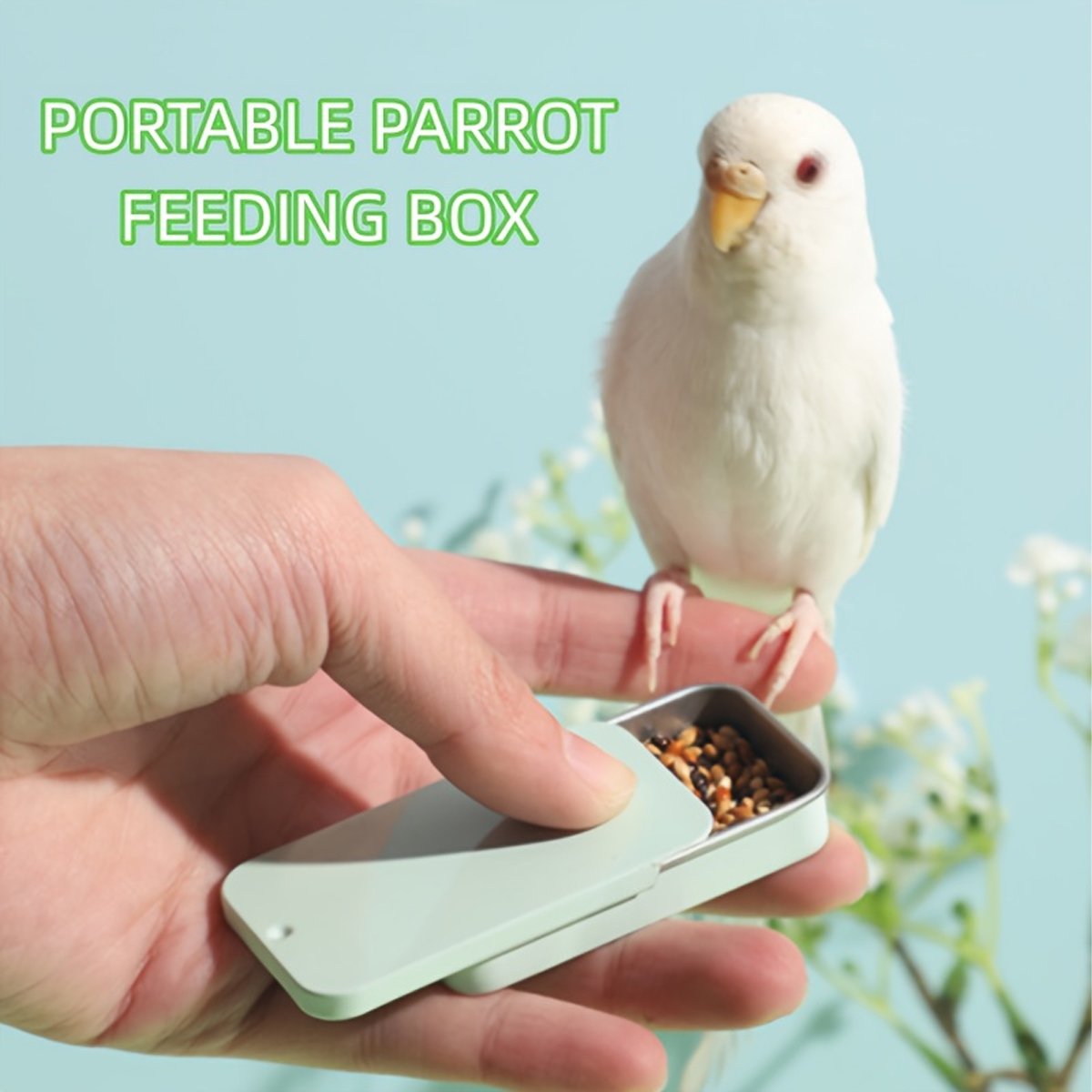 Bird Training Food Box - Portable Feeding Solution for Parrots