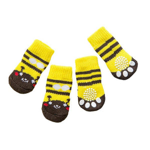 Dog Socks Non-Slip Grip Slip Anti-Skid S M L - Puppy Cat Pet Shoes Slippers