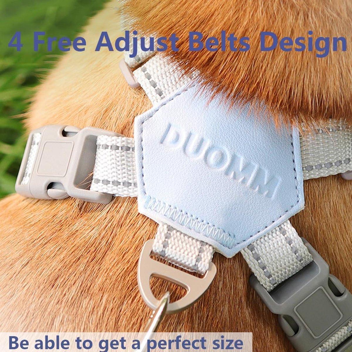 Adjustable Reflective Pet Harness and Leash Set for Small to Large Pets