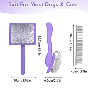 Pet Dog Hair Shedding Undercoat Rake Grooming Trimmer Comb Brush