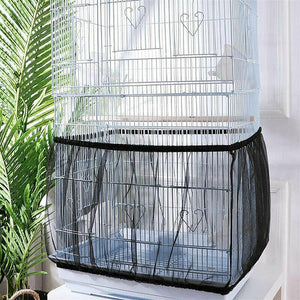 Shell Skirt Mesh Cover Pet Bird Cage Guard Nylon Net Seed Catcher