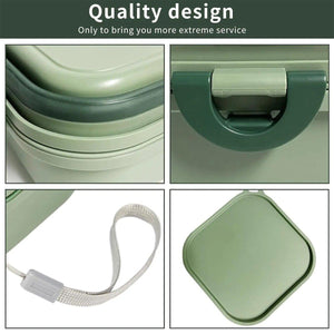 2-in-1 Collapsible Pet Food and Water Bowl Portable & Durable Design