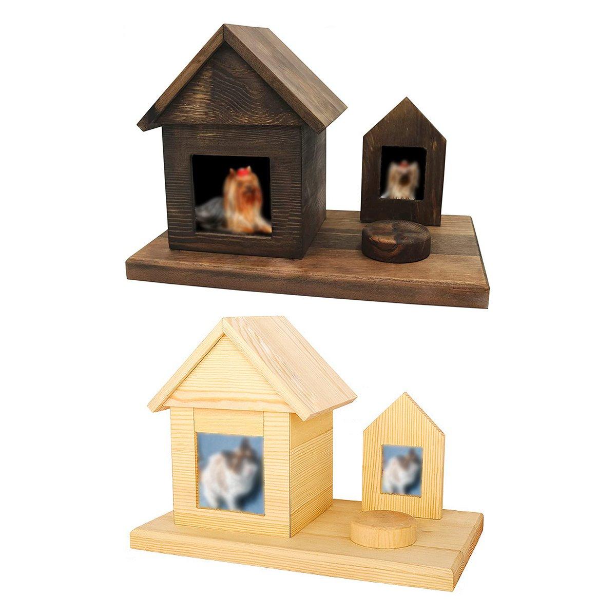 Pet House Urns Dog Cat Ashes Urn with Photo Frame