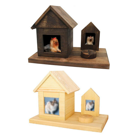 Pet House Urns Dog Cat Ashes Urn with Photo Frame