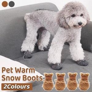 Warm and Stylish Pet Cotton Shoes for Small Dogs