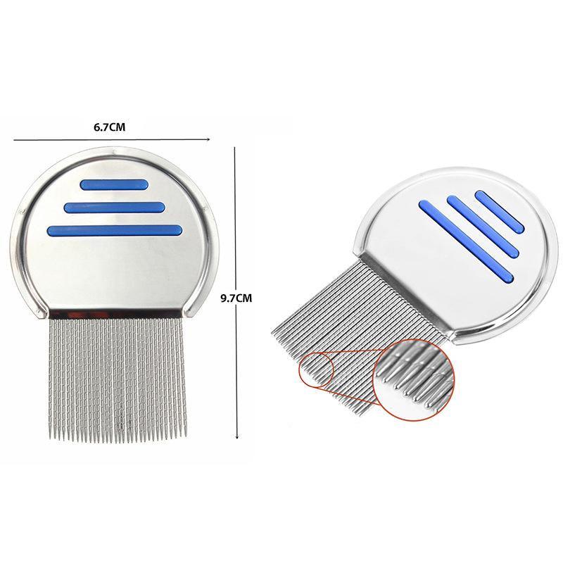 Effective Flea Comb for Cats - Stainless Steel Metal Hair Brush