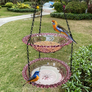 Outdoor Two-Layer Hanging Bird Feeder