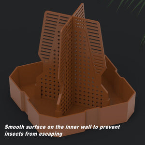 Reptile Feeding Basin with Anti-Escape Design