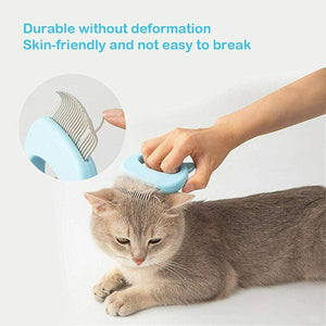 1-3xRelaxing Cat Comb Massager Pet Grooming Brush Dog Hair Removal Open KnotTool