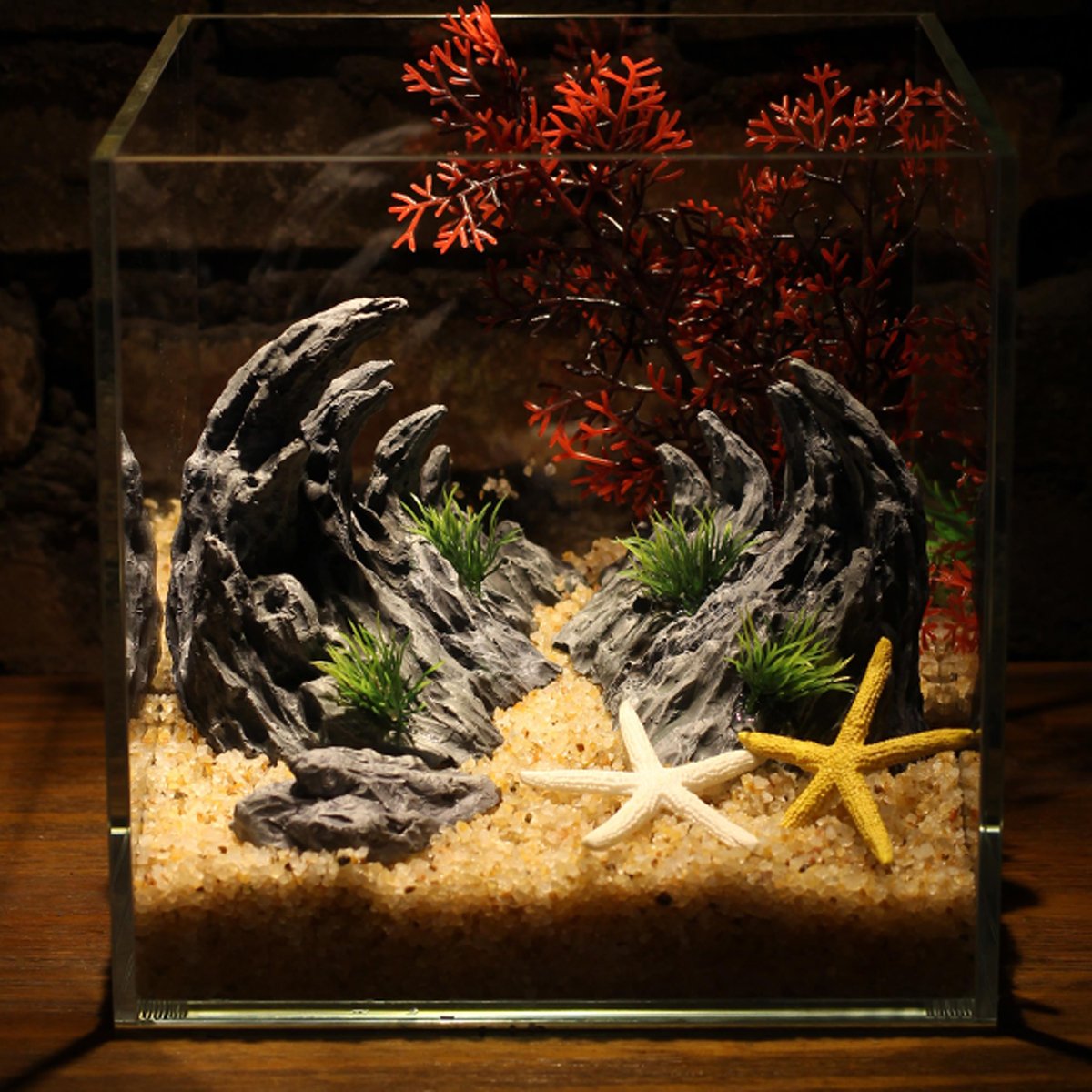 Aquarium Resin Dragon Stone Rock - Decorative Ornaments for Fish Tank