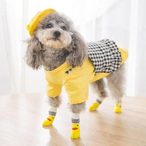 Dog Socks Non-Slip Grip Slip Anti-Skid S M L - Puppy Cat Pet Shoes Slippers