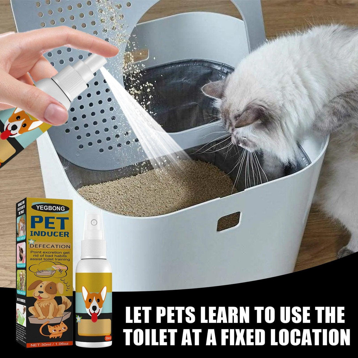 Cat And Dog Defecation Positioning Inducer