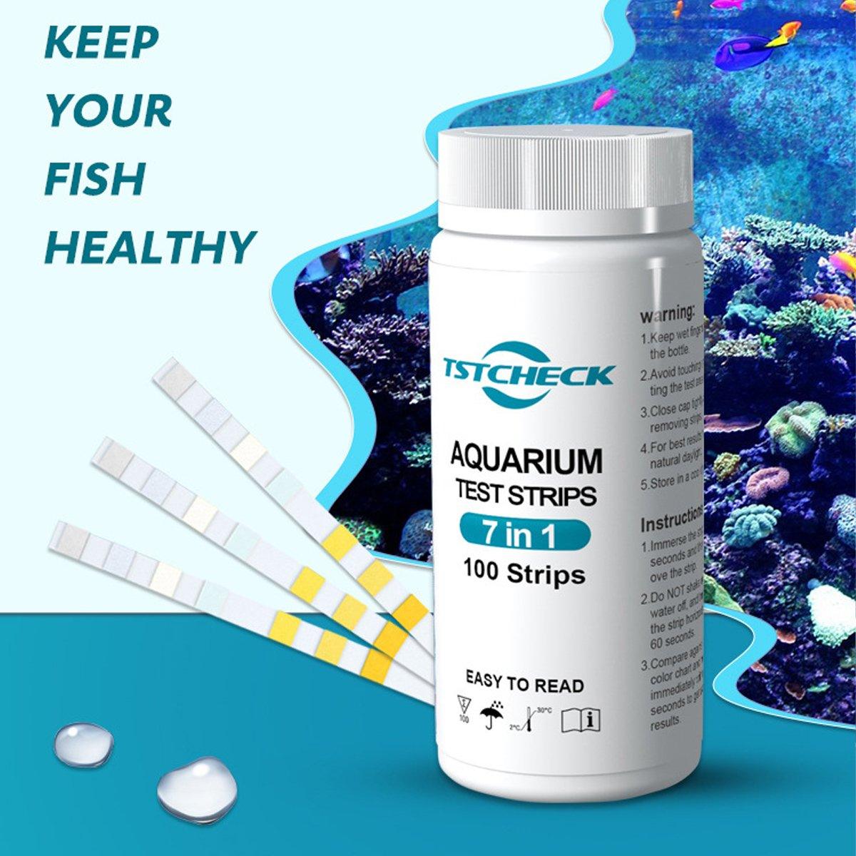 100pcs Comprehensive Aquarium Care with 7-in-1 Test Strips