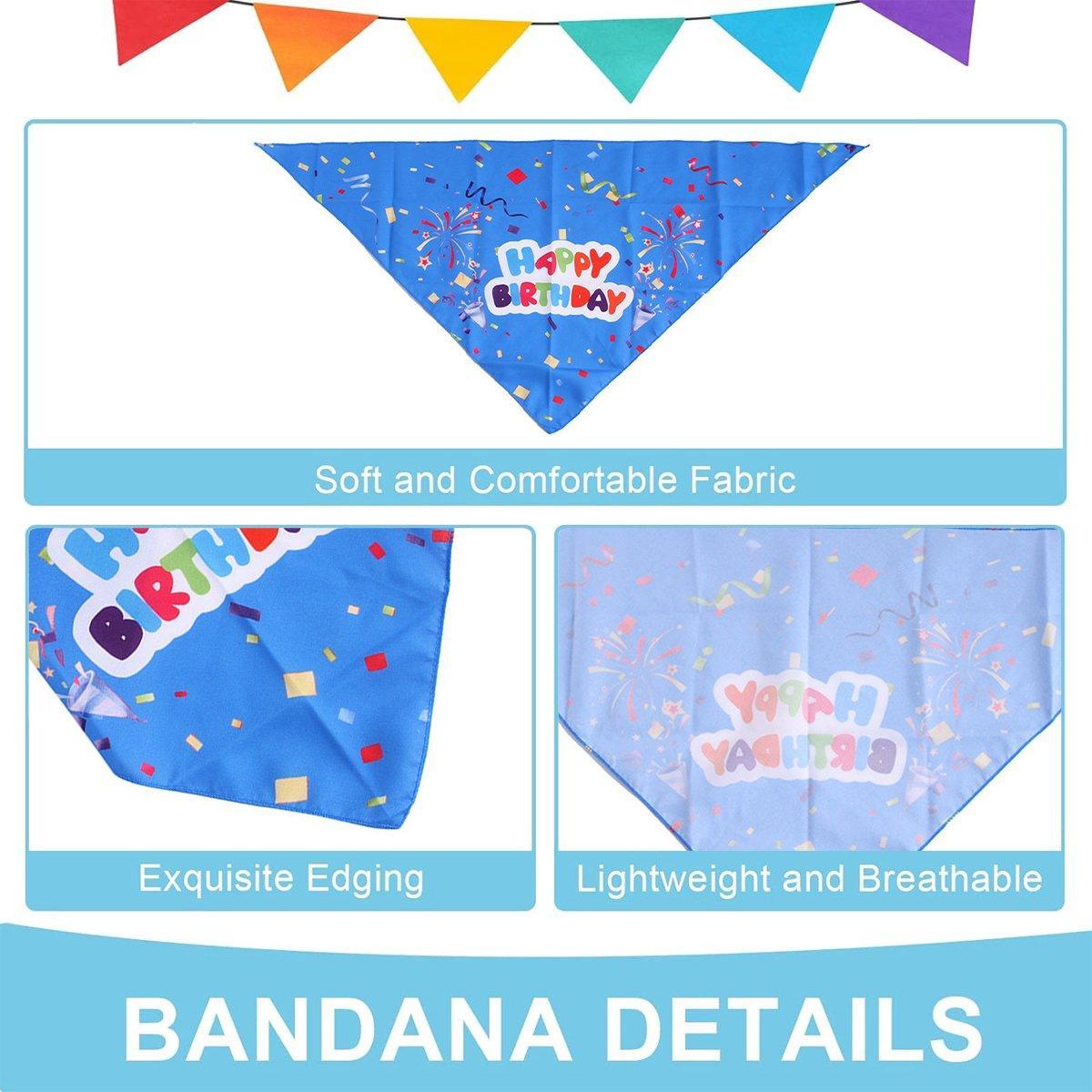 Pet Birthday Suit Cake Hat Triangle Towel Combination Birthday Dress