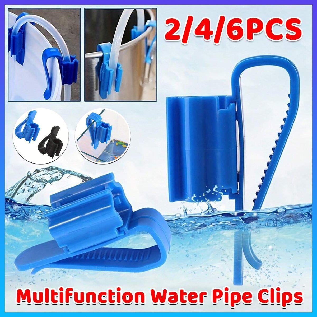 2/4/6 PCS Aquarium Fish Tank Filtration Clip Water Tube Hose Clamp Holder Set