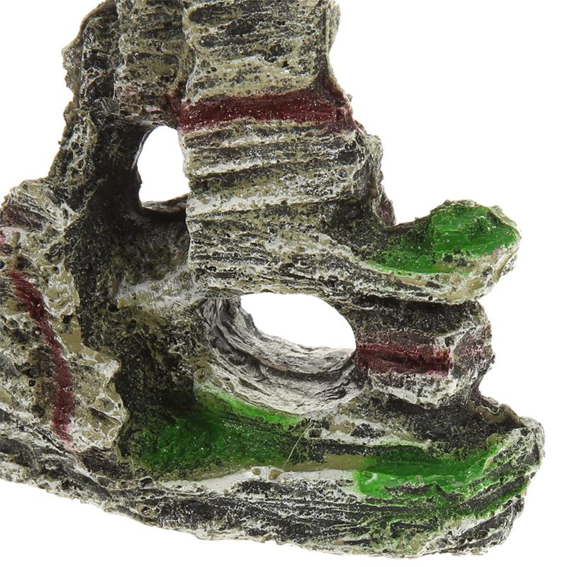 Fish Tank Mountains View Rockery Cave Ornament Aquarium Decoration