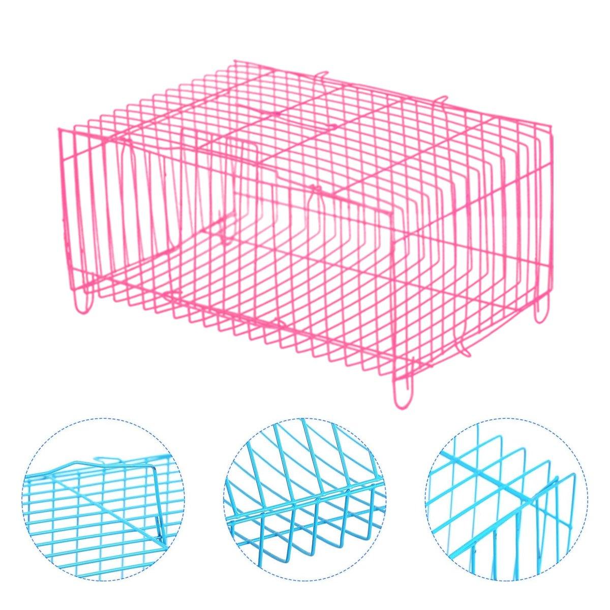 4PCS Pet Transport Cage Set Durable & Lightweight for Small Pets