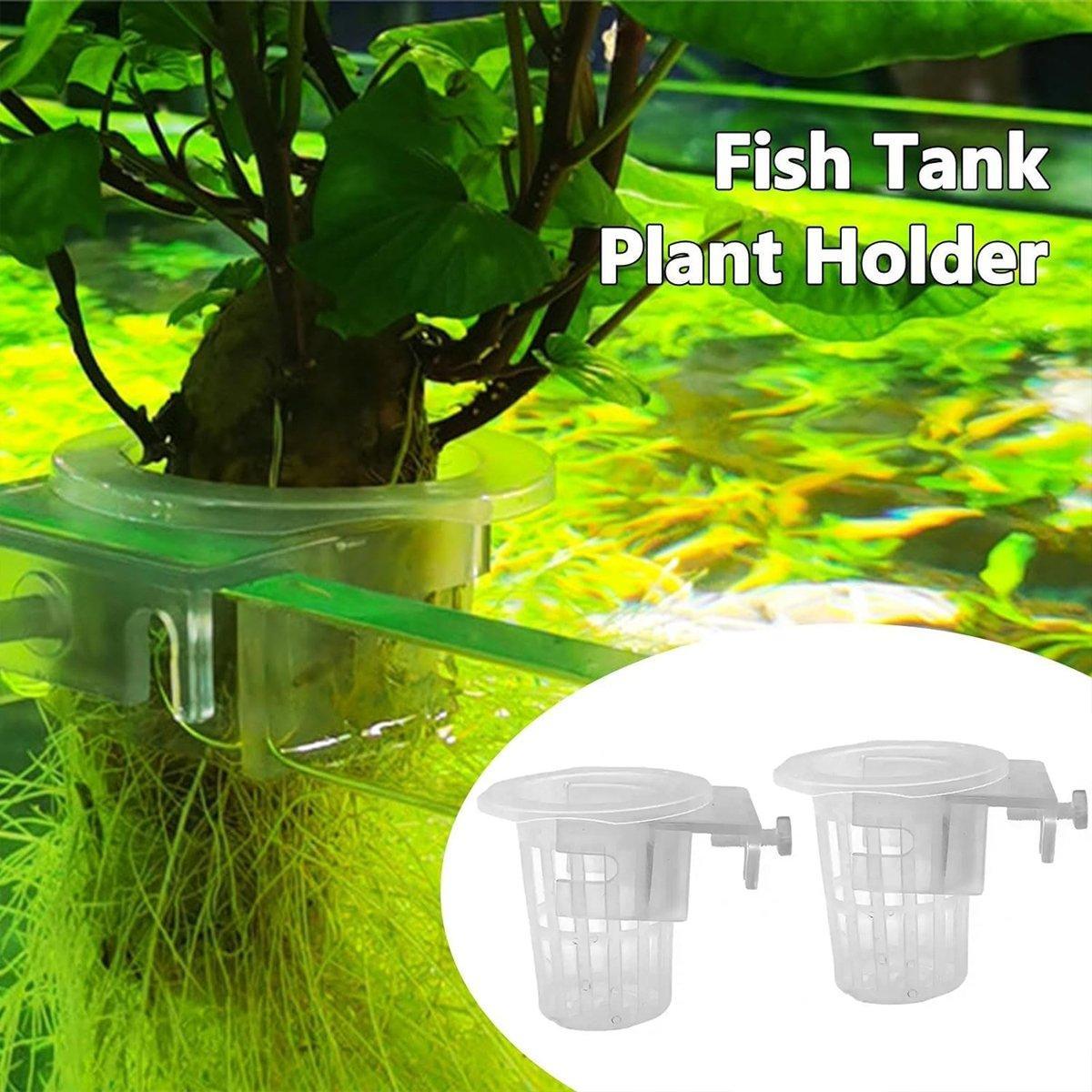 Adjustable Wall Mounted Aquatic Plant Cup for Emersed Plants and Water Grass