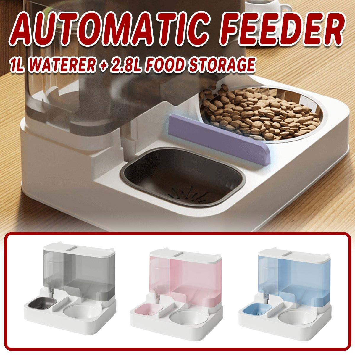 Automatic Cat Feeder & Water Dispenser Ergonomic Design for Comfort