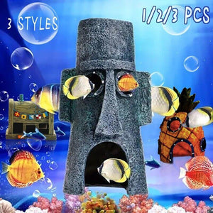 Spongebob Pineapple House Hole Fish Tank Decoration