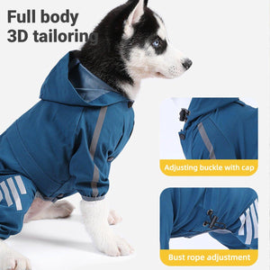 Waterproof Dog Raincoat for Small Medium Large Dogs