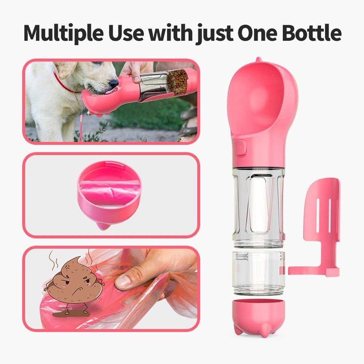 Portable Pet Water Drink Bottle Dog Travel Bowl Dispenser