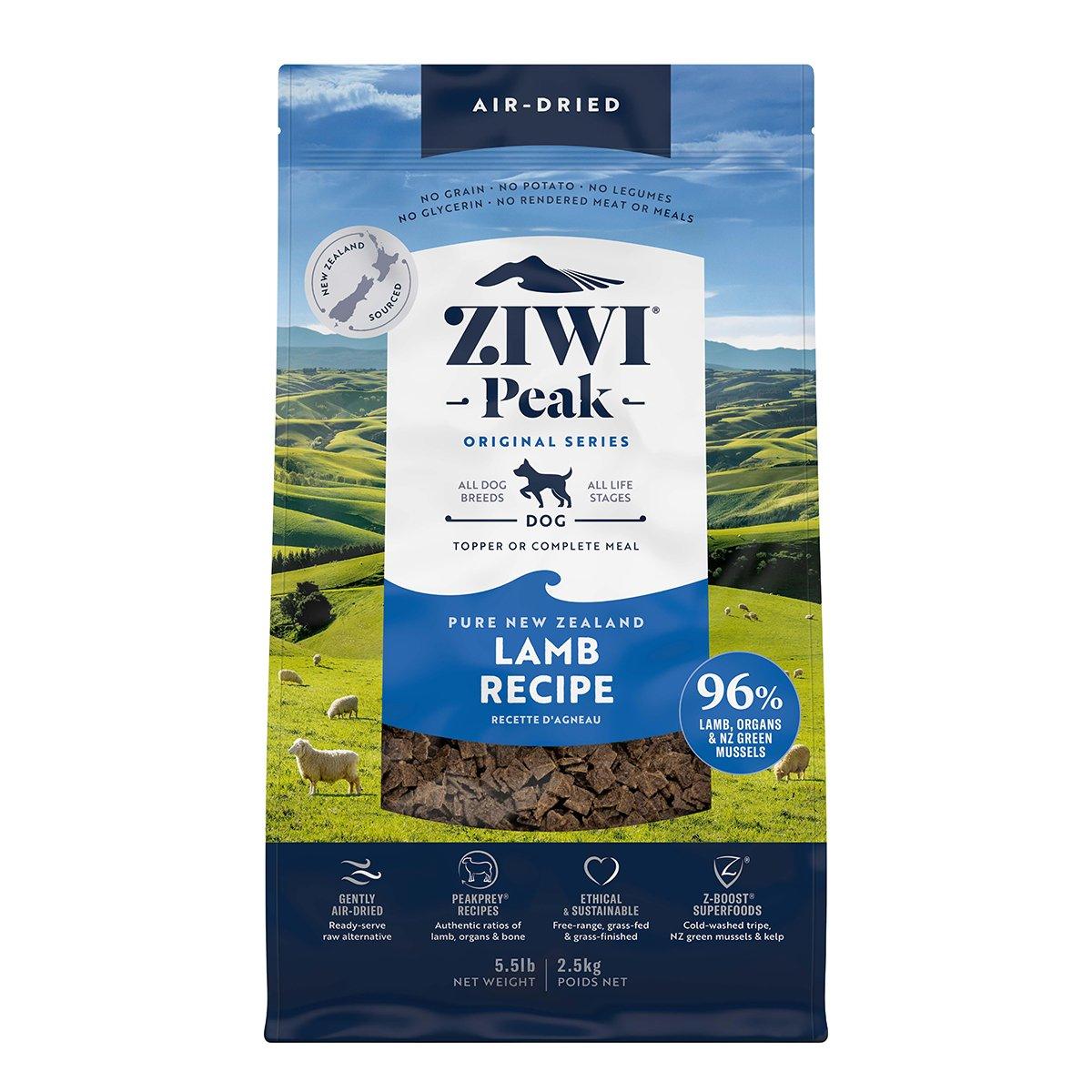 ZIWI Peak Air Dry Dog Food Lamb 454g/1kg/2.5kg/4kg