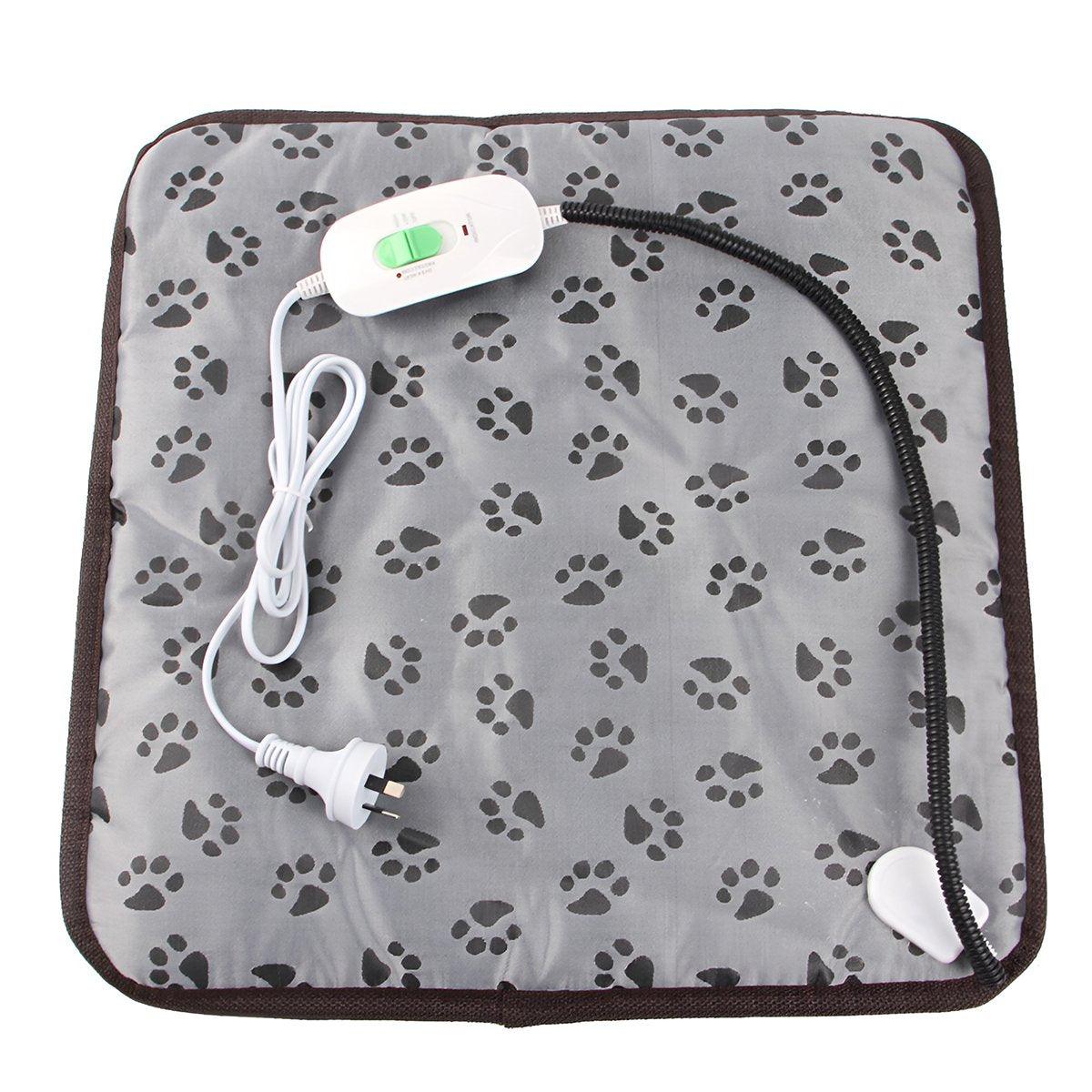 Electric Pet Heating Pad Waterproof Cover Dogs Cats Bed Blanket