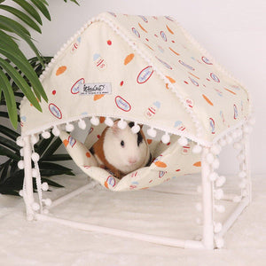 Small Pet Tent Hammock Shelter Cozy Space for Hamsters Rabbits & Guinea Pigs