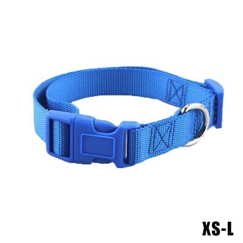 Nylon Pet Dog Collars Adjustable Safety Comfort Lightweight Fit Puppy Durable