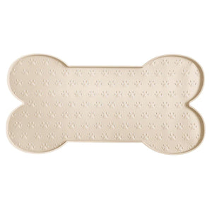 Silicone Pet Feeding Food Mat Bone Waterproof Non-slip Cat Dog Bowl Placemat Dish