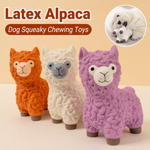 Pet Toy Latex Toy Sound Alpaca Bite Resistant Molars Cartoon Alpaca Dog Toy