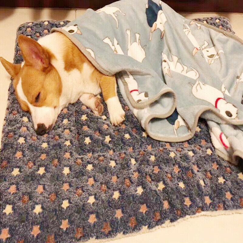 Puppy Dog Cat Cushion Mattress Blanket Bed Soft Warm Pet Pad Winter Kennel House