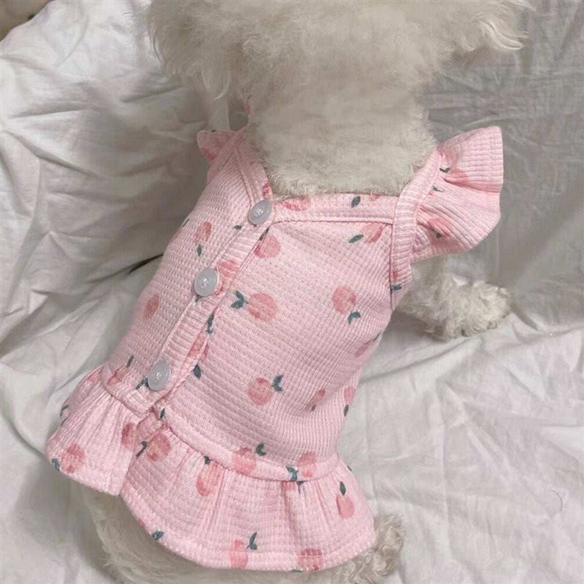 Lightweight Pet Clothes Flying Sleeve Skirt for Small Dogs Puppy Summer Vest