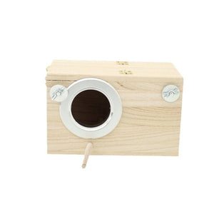 Wooden Bird Breeding Nest Box Bird House