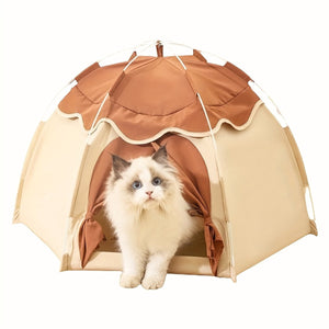 Cat Bed Tent Dog House Breathable Indoor Pet Bed