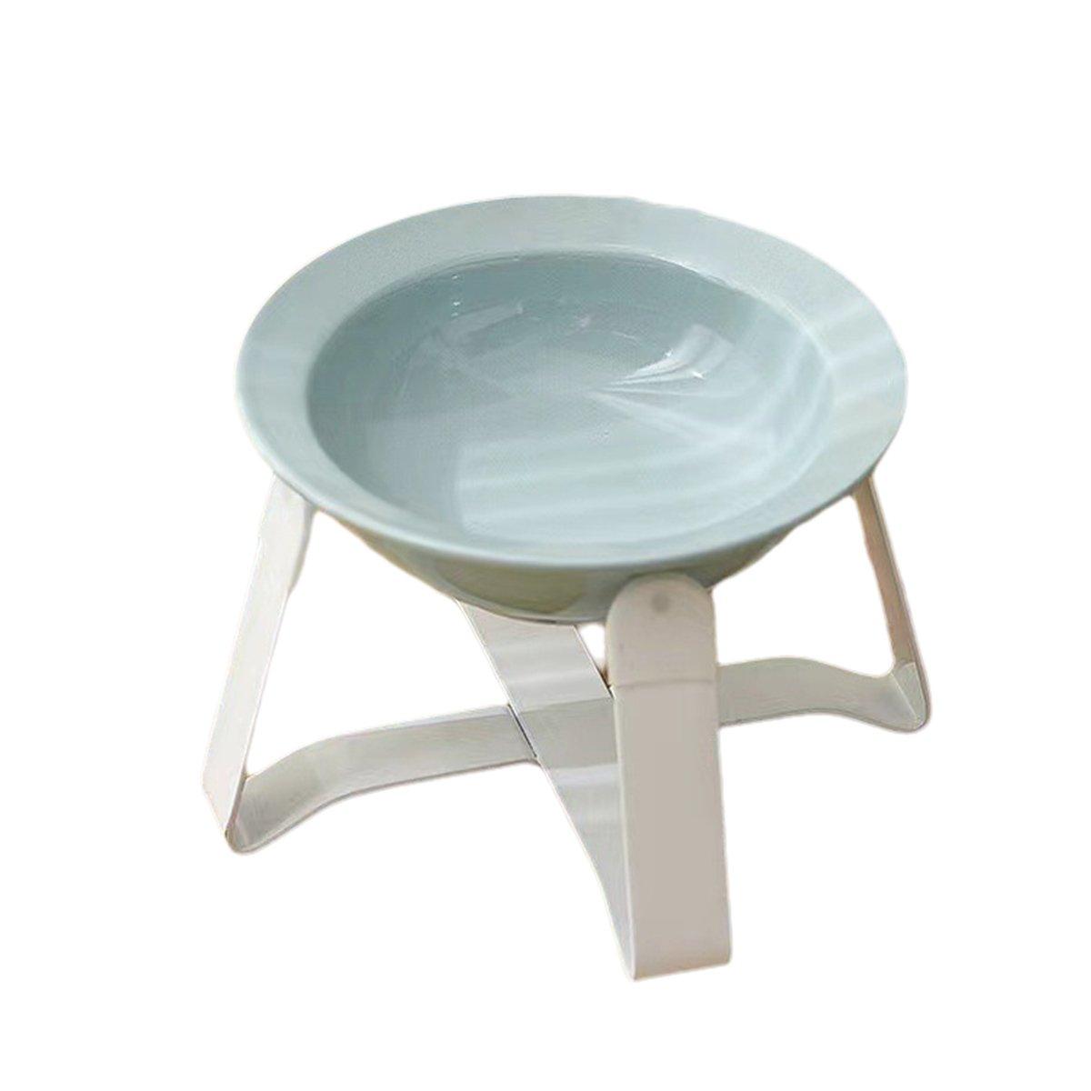 Elevated Ceramic Cat Bowl Anti-Slip Stand & Ergonomic Design for Cats